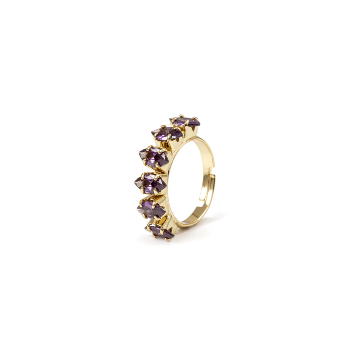 ANELLO CON CUBIC ZIRCONIA MARQUISE - Anello regolabile Sodini Bijoux