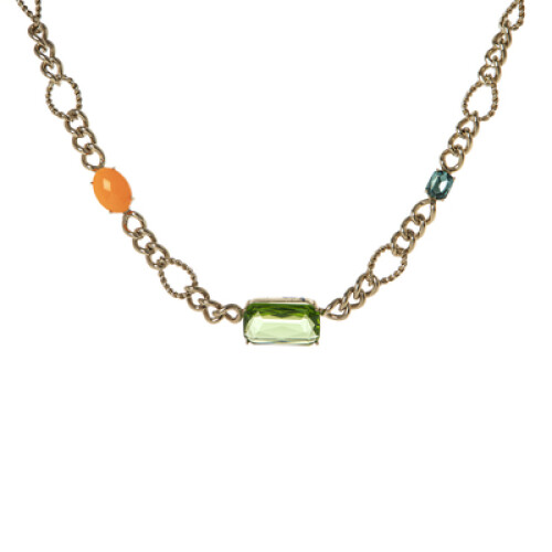 Collana con grande cristallo Balance
