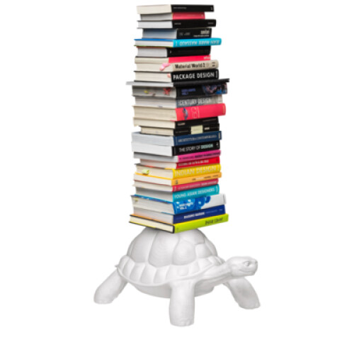 Turtle Carry Bookshelf White