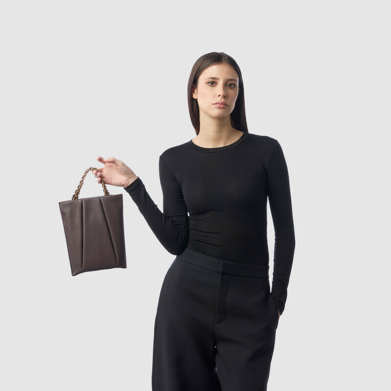 MINOBOSSI Borse MIGNON Pelle di vitello Coffee