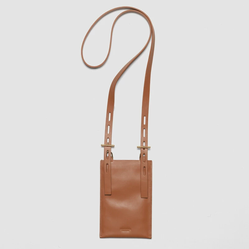 MINOBOSSI Small leather goods Cell phone holder   Camel