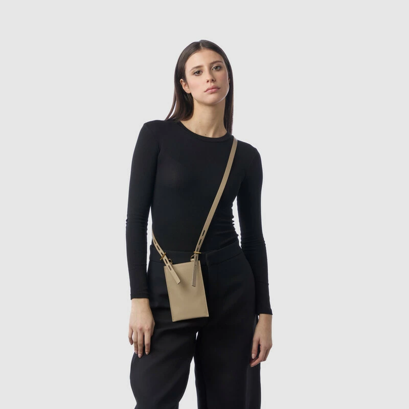 MINOBOSSI Small leather goods Cell phone holder   Taupe
