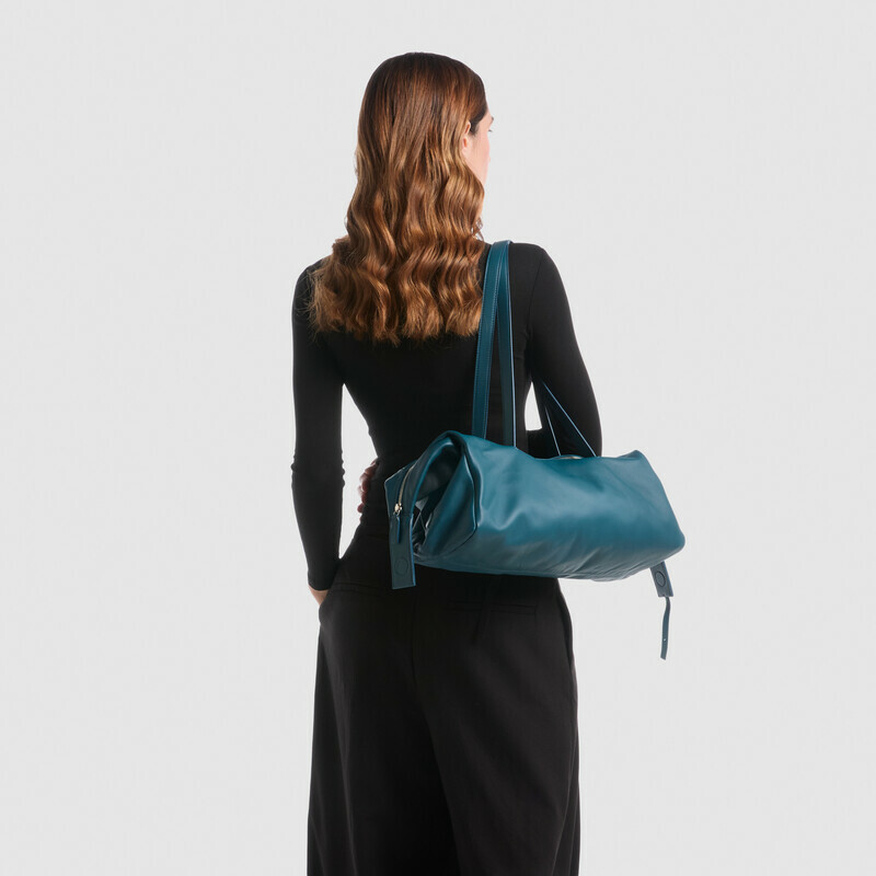MINOBOSSI Borse JASMINE IN NAPPA   Teal BLue