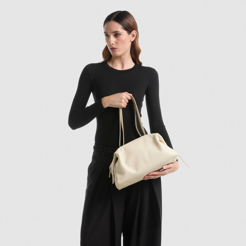 MINOBOSSI Borse JANE IN NAPPA   Latte
