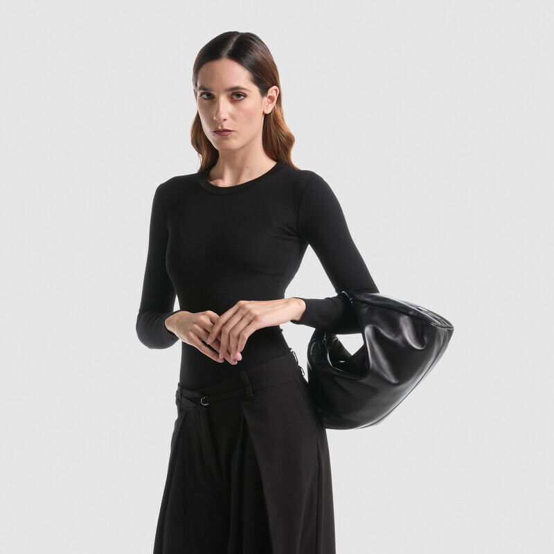 MINOBOSSI Borse JANE IN NAPPA   Nero