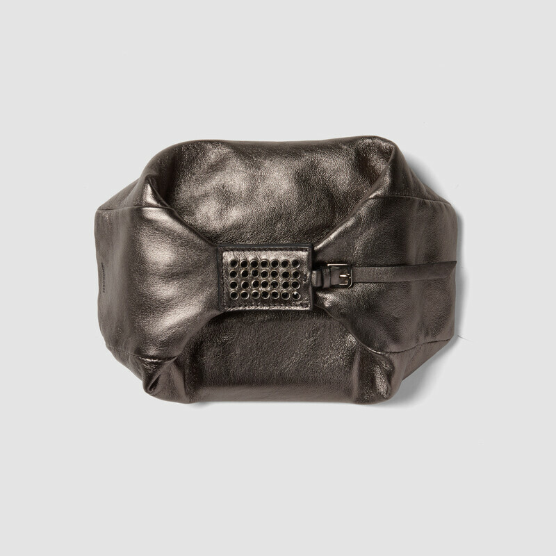 MINOBOSSI Bags JOY in laminated nappa   Gun metal