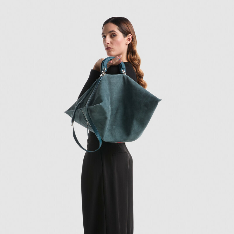 MINOBOSSI Bags MAYA IN SUEDE   Teal BLue