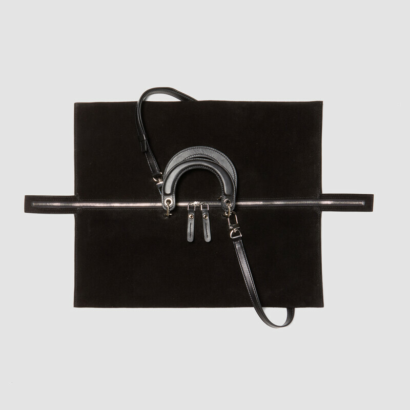 MINOBOSSI Borse TIGGY IN SUEDE   Nero