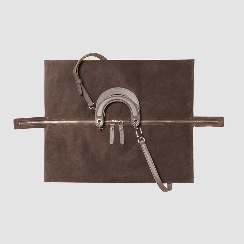 MINOBOSSI Borse TIGGY IN SUEDE   Testa di moro
