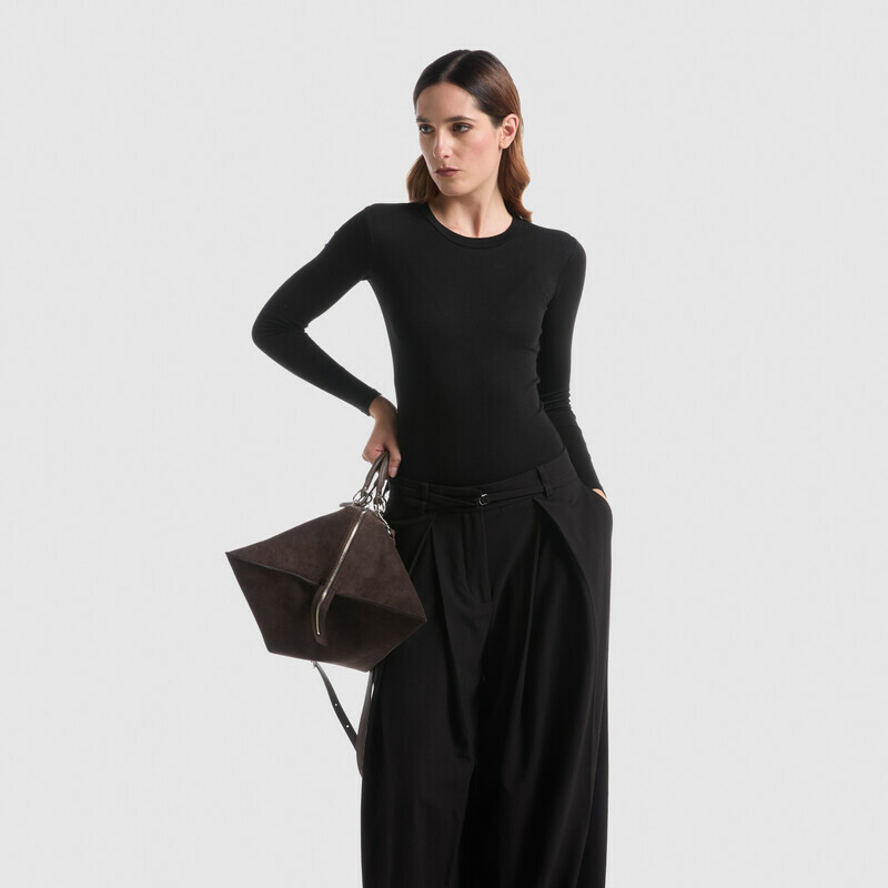 MINOBOSSI Borse TIGGY IN SUEDE   Testa di moro