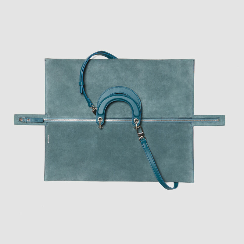 MINOBOSSI Borse TIGGY IN SUEDE   Teal BLue