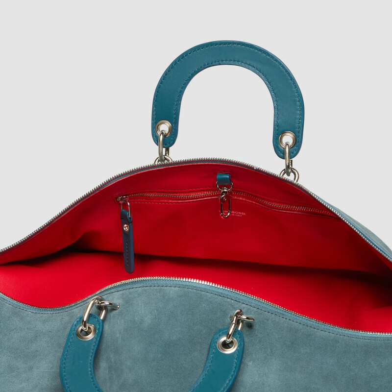 MINOBOSSI Borse TIGGY IN SUEDE   Teal BLue