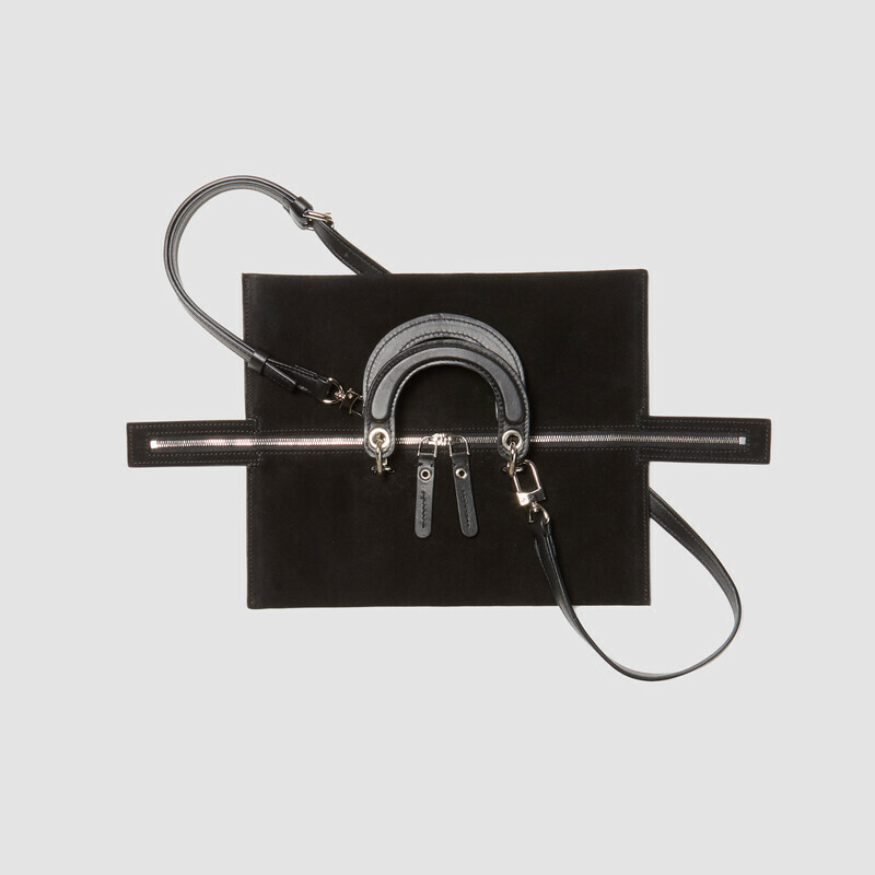 MINOBOSSI Borse ELETTRA IN SUEDE   Nero