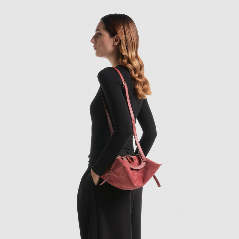 MINOBOSSI Borse ELETTRA IN SUEDE   Rust
