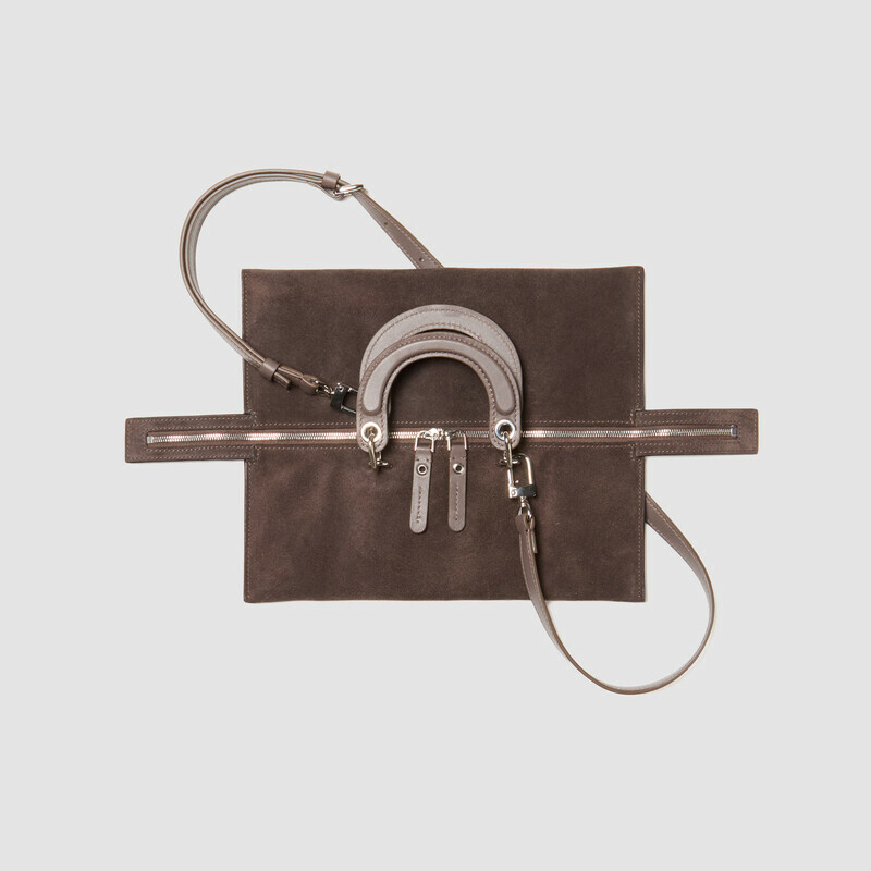 MINOBOSSI Borse ELETTRA IN SUEDE   Testa di moro