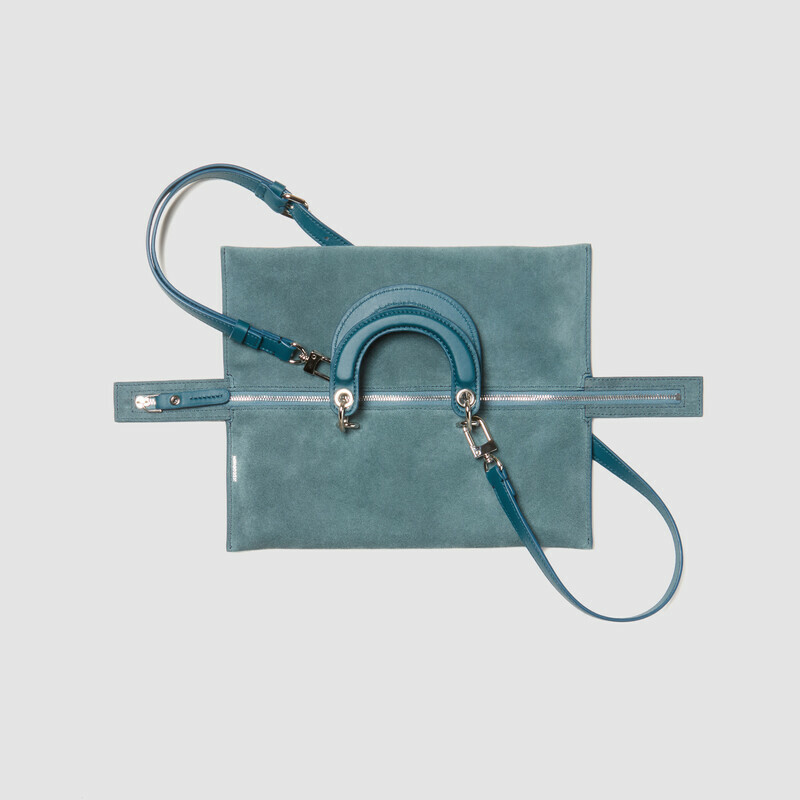 MINOBOSSI Borse ELETTRA IN SUEDE   Teal BLue