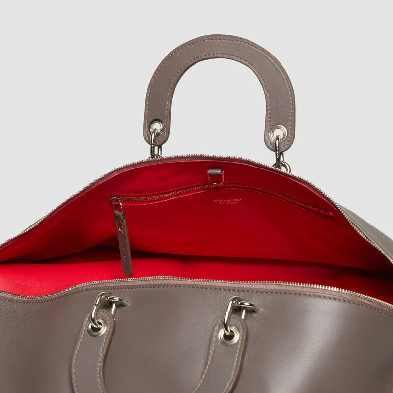 MINOBOSSI Borse MAYA IN NAPPA   Taupe Brown