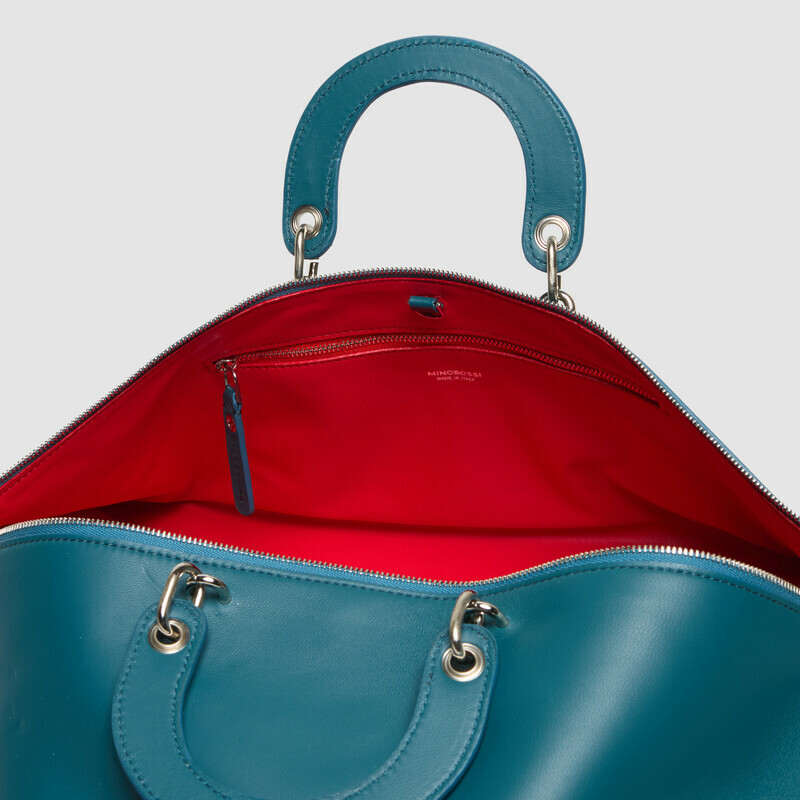MINOBOSSI Borse MAYA IN NAPPA   Teal BLue