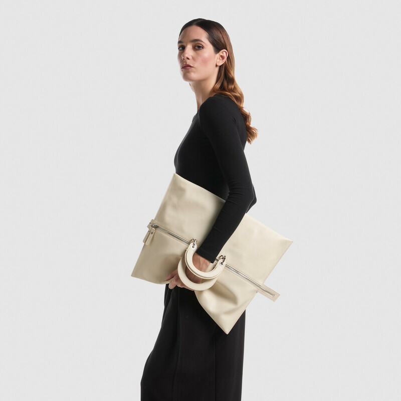 MINOBOSSI Borse TIGGY IN NAPPA   Latte