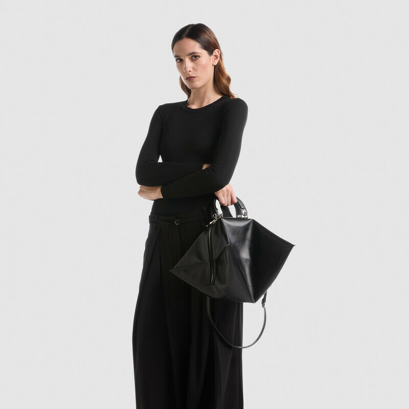 MINOBOSSI Borse TIGGY IN NAPPA   Nero