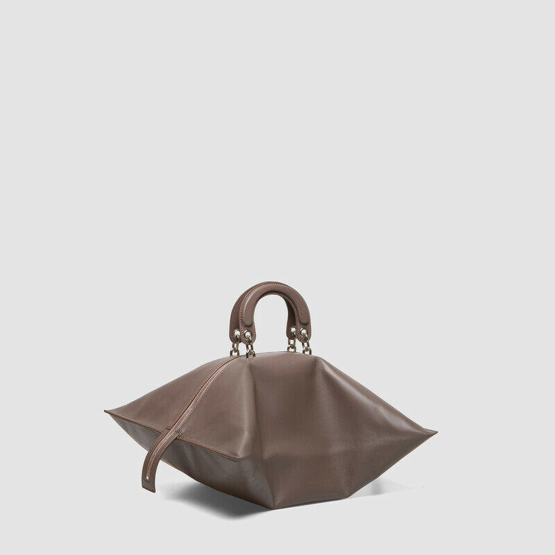 MINOBOSSI Borse TIGGY IN NAPPA   Taupe Brown