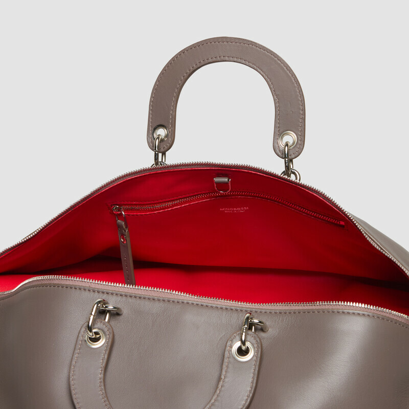 MINOBOSSI Borse TIGGY IN NAPPA   Taupe Brown