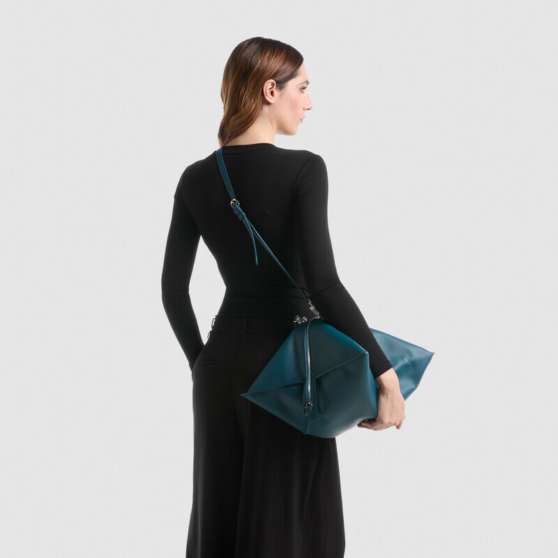 MINOBOSSI Borse TIGGY IN NAPPA   Teal BLue
