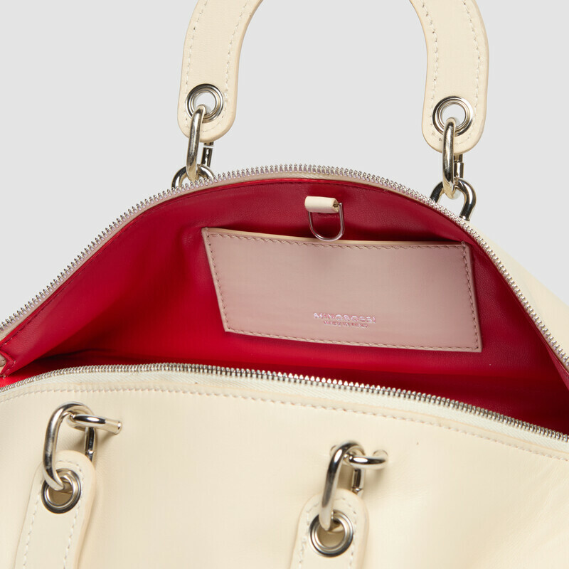 MINOBOSSI Borse ELETTRA IN NAPPA   Latte