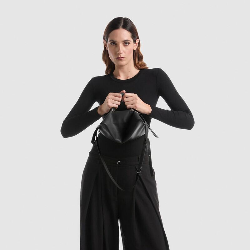 MINOBOSSI Borse ELETTRA IN NAPPA   Nero
