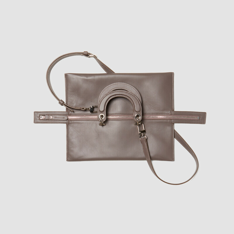 MINOBOSSI Borse ELETTRA IN NAPPA   Taupe Brown