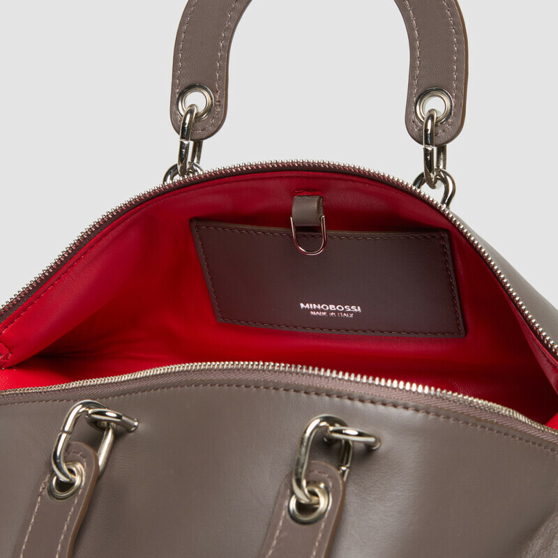MINOBOSSI Borse ELETTRA IN NAPPA   Taupe Brown