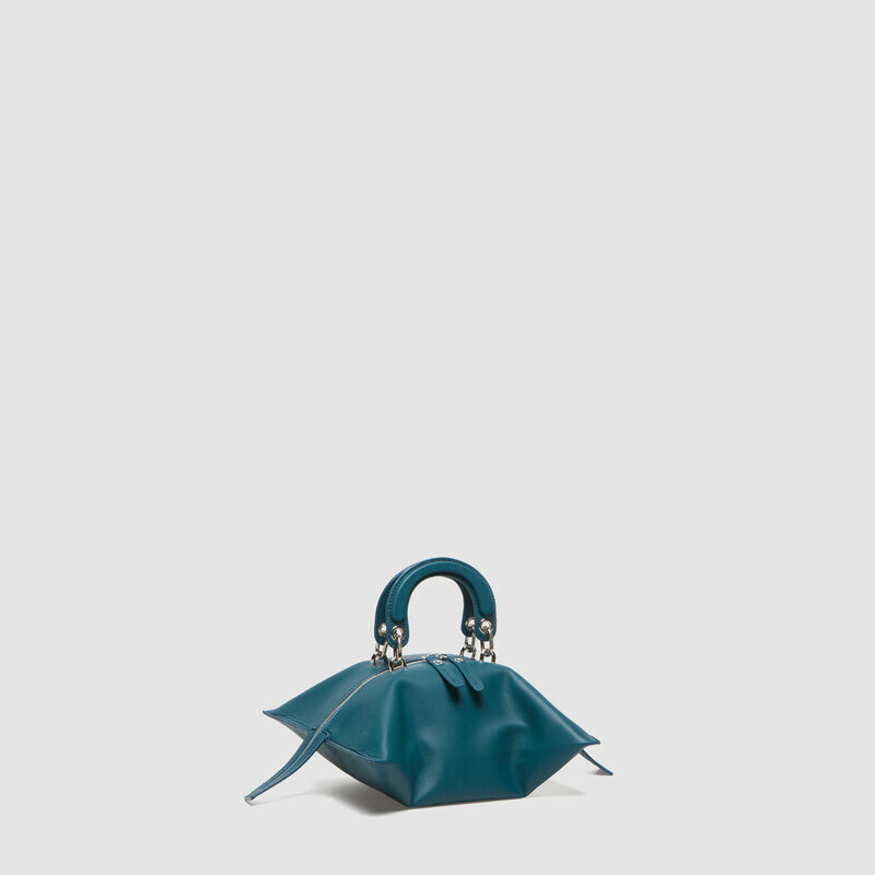MINOBOSSI Borse ELETTRA IN NAPPA   Teal BLue