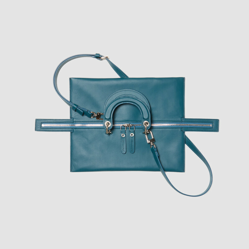 MINOBOSSI Borse ELETTRA IN NAPPA   Teal BLue