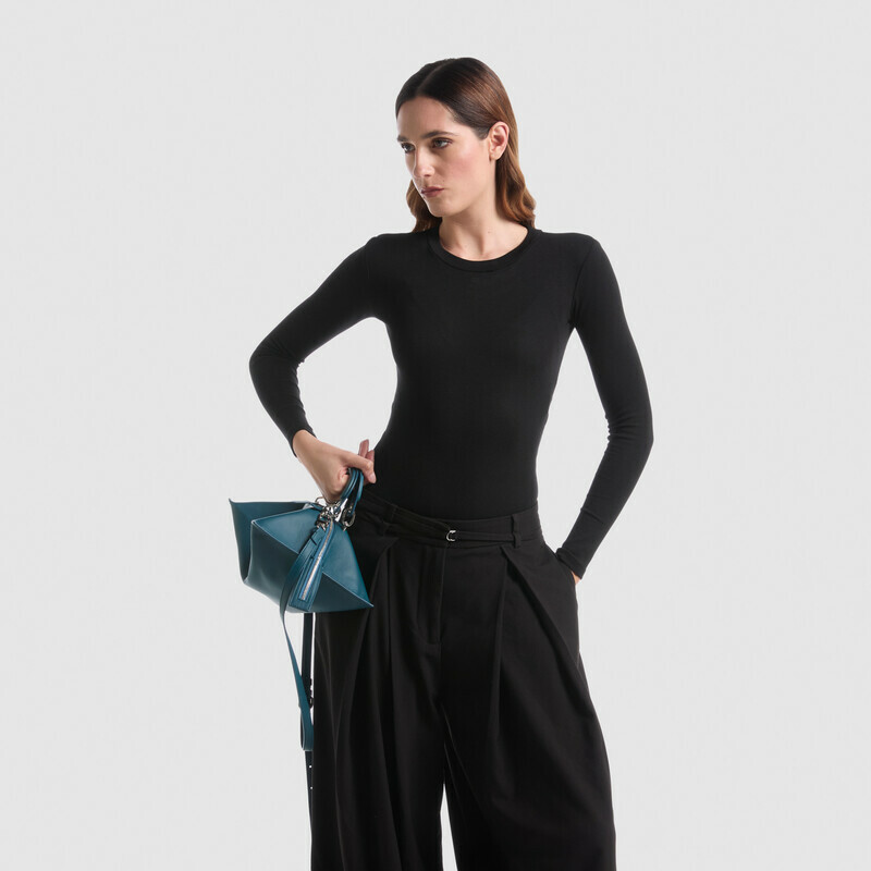 MINOBOSSI Borse ELETTRA IN NAPPA   Teal BLue