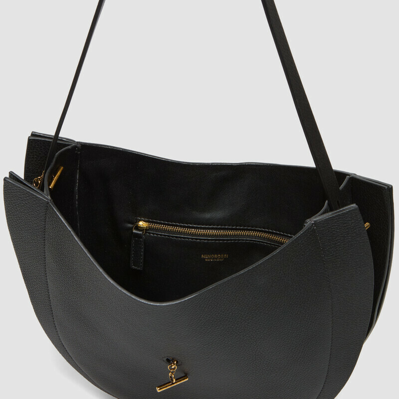 MINOBOSSI Bags Liz in grained calf leather   Black