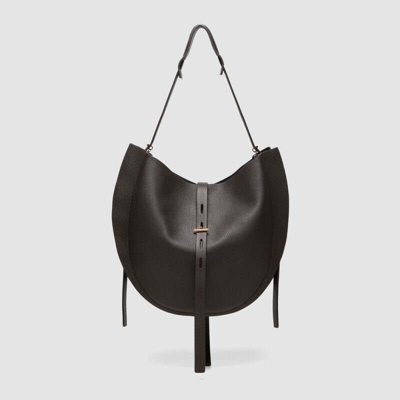 MINOBOSSI Bags Liz in grained calf leather   Dark brown