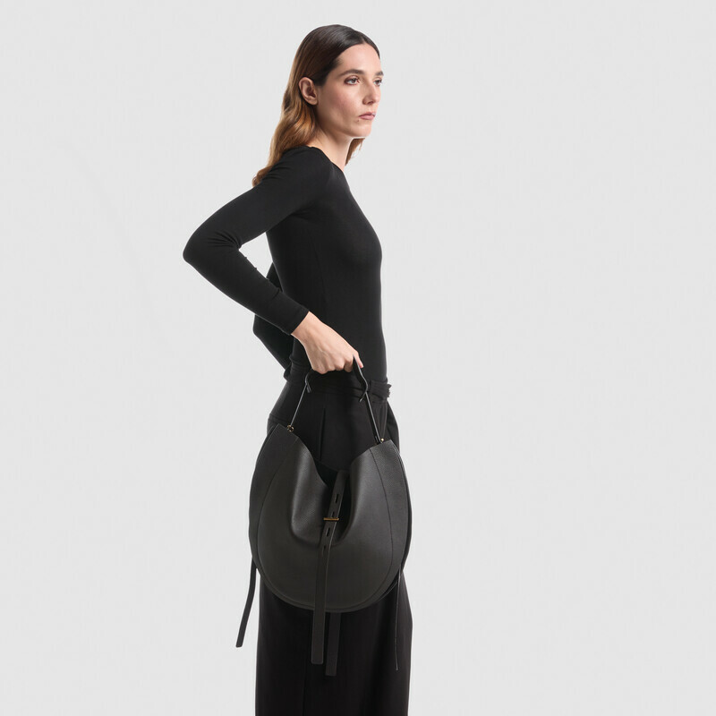 MINOBOSSI Bags Liz in grained calf leather   Dark brown