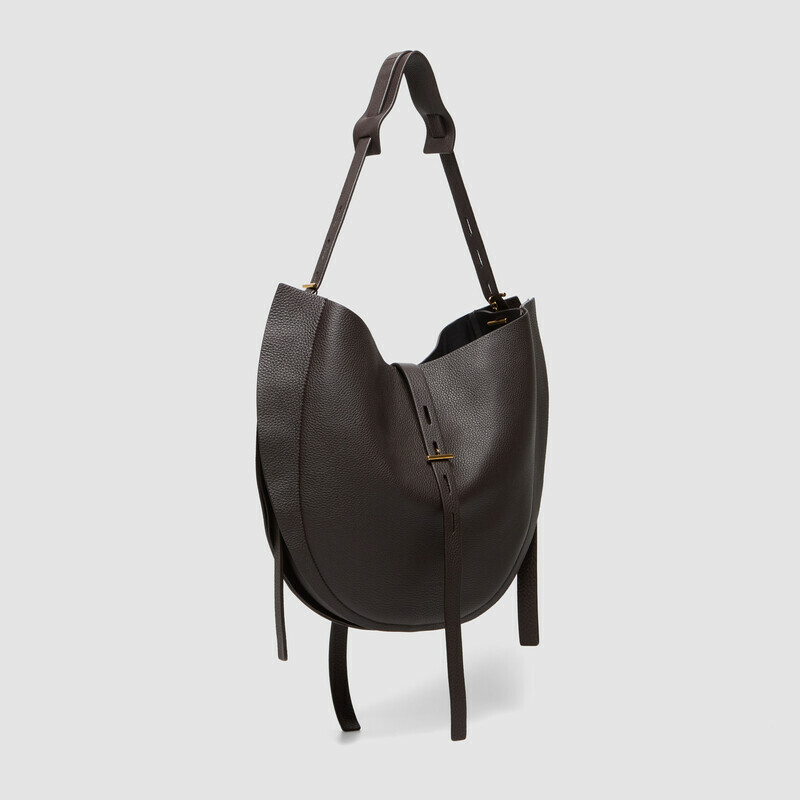 MINOBOSSI Bags Liz in grained calf leather   Dark brown