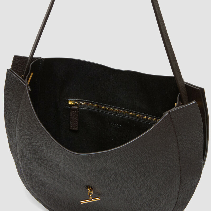 MINOBOSSI Bags Liz in grained calf leather   Dark brown