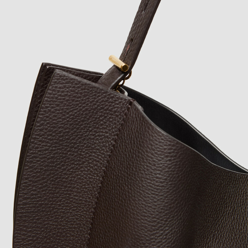 MINOBOSSI Bags Liz in grained calf leather   Dark brown