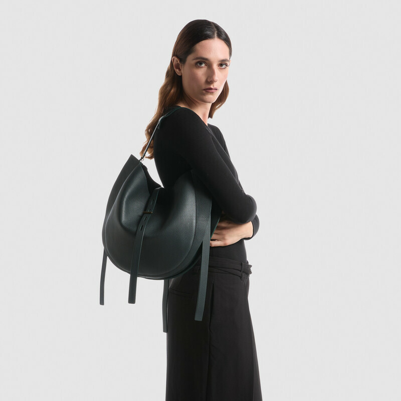 MINOBOSSI Bags Liz in grained calf leather   Teal BLue