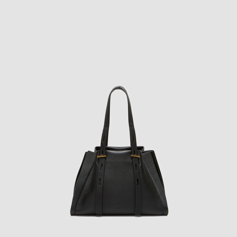 MINOBOSSI Borse PAULINA IN VITELLO GRANATO   Nero