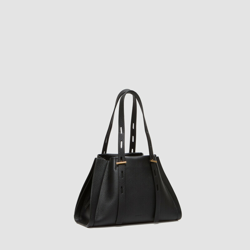 MINOBOSSI Borse PAULINA IN VITELLO GRANATO   Nero