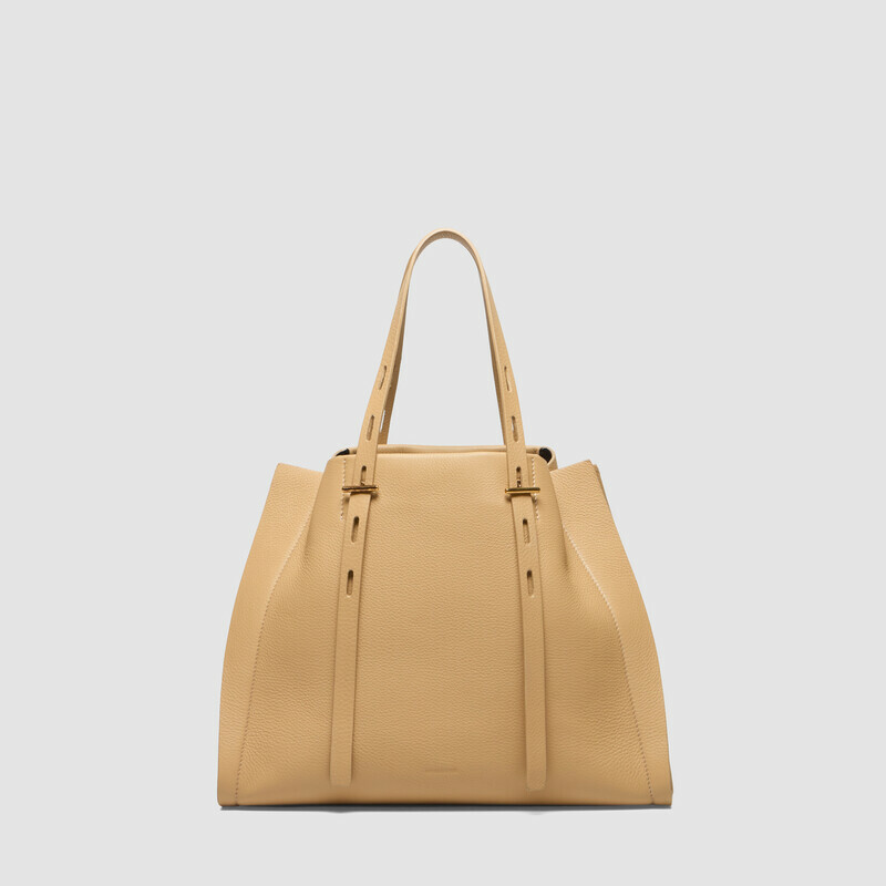 MINOBOSSI Bags Paulette in grained calf leather   MILK WHITE