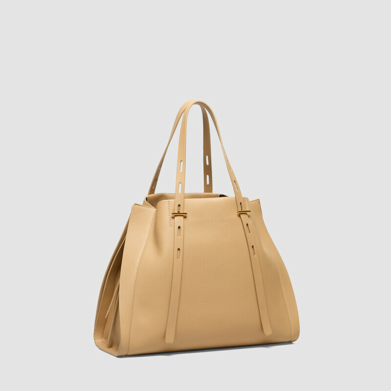 MINOBOSSI Bags Paulette in grained calf leather   MILK WHITE