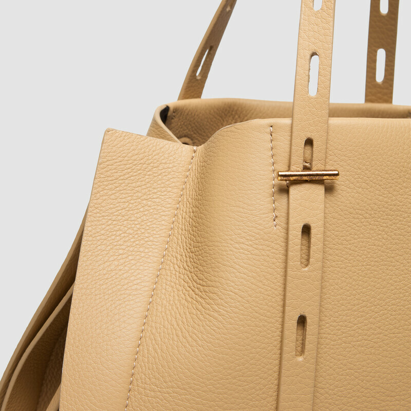 MINOBOSSI Bags Paulette in grained calf leather   MILK WHITE