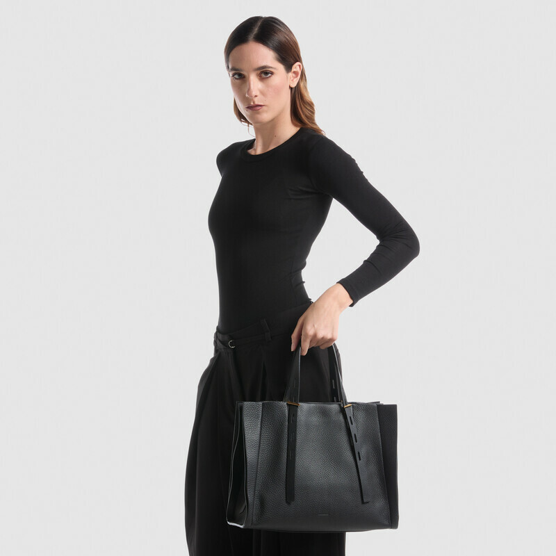 MINOBOSSI Bags Paulette in grained calf leather   Dark brown