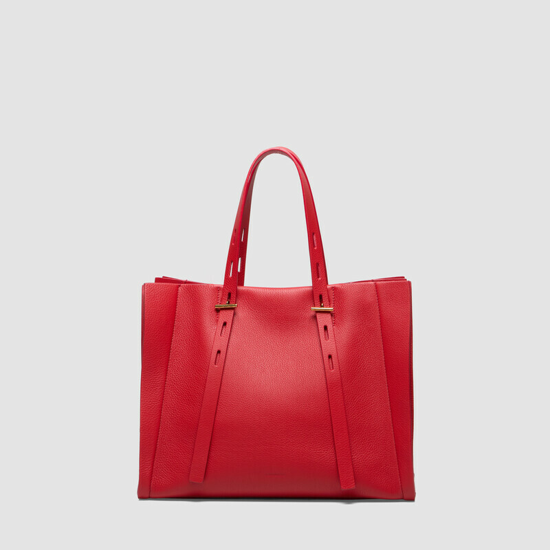 MINOBOSSI Bags Paulette in grained calf leather   Rust