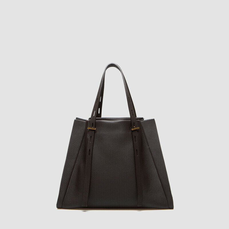 MINOBOSSI Bags Paulette in grained calf leather   Dark brown