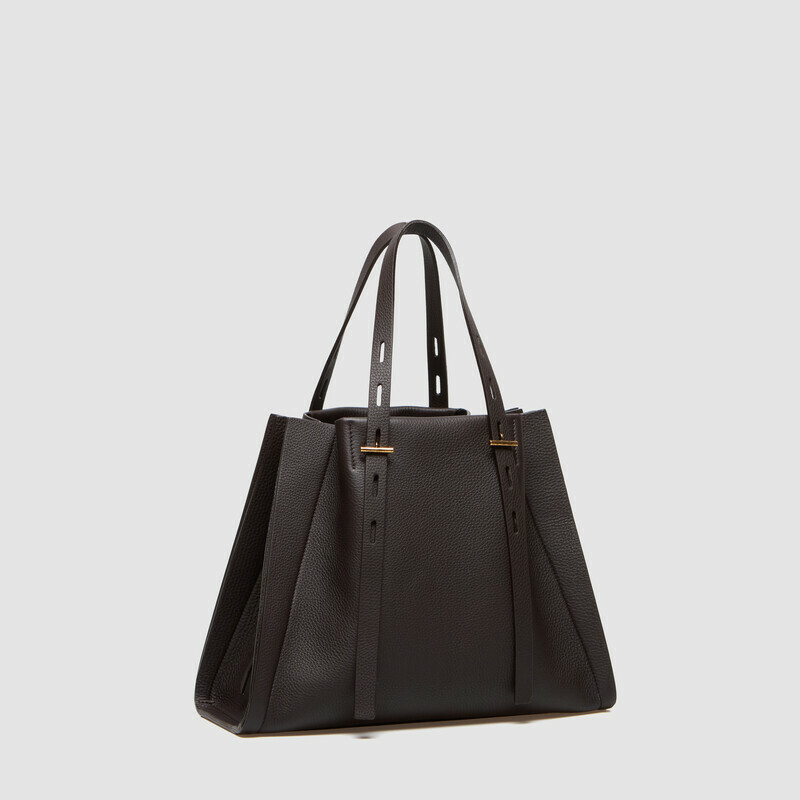 MINOBOSSI Bags Paulette in grained calf leather   Dark brown
